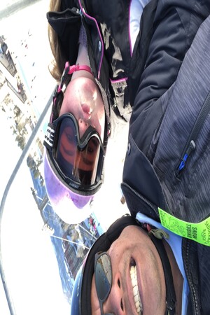 a man and woman taking a selfie